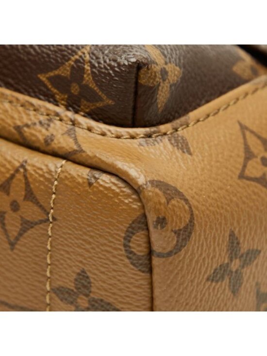 Louis Vuitton Monogram Reverse Palm Springs Mini Backpack Black Brown Leather